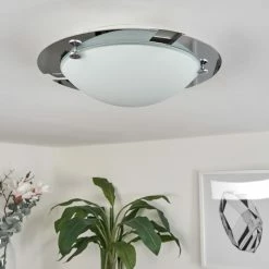 Hofstein Morges Deckenleuchte Chrom, 1-flammig -Bürolampen Verkäufe morges deckenleuchte h3547328 9