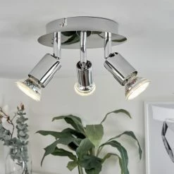 Hofstein Morges Deckenleuchte LED Chrom, 3-flammig -Bürolampen Verkäufe morges deckenleuchte h3548189 6