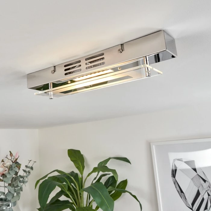 Hofstein Morges Deckenleuchte LED Chrom, 1-flammig 1 Hofstein Morges Deckenleuchte LED Chrom, 1-flammig