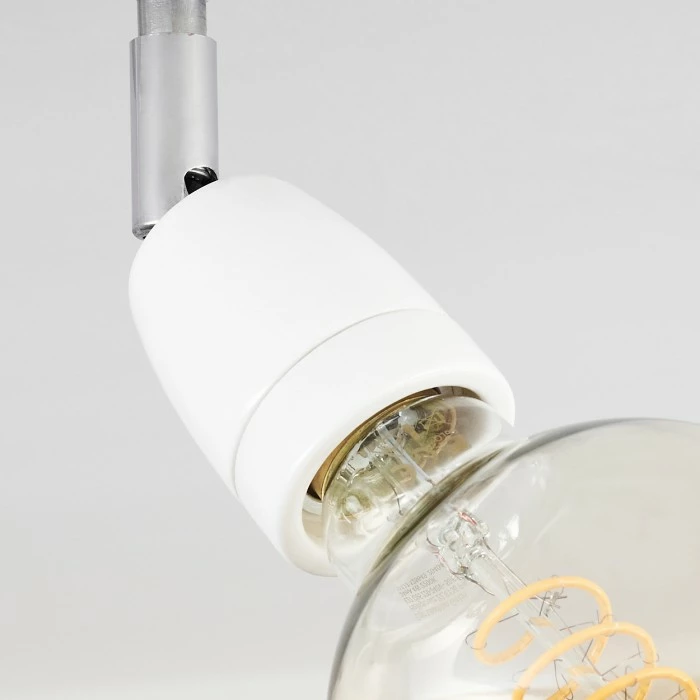 Hofstein Musland Deckenleuchte Chrom, Weiß, 2-flammig 3 Hofstein Musland Deckenleuchte Chrom, Weiß, 2-flammig – Bild 3