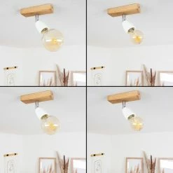 Hofstein Musland Deckenleuchte Chrom, Braun, 1-flammig -Bürolampen Verkäufe musland deckenleuchte h3430989 1