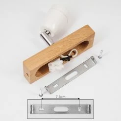 Hofstein Musland Deckenleuchte Chrom, Braun, 1-flammig -Bürolampen Verkäufe musland deckenleuchte h3430989 4