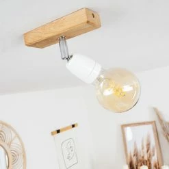 Hofstein Musland Deckenleuchte Chrom, Braun, 1-flammig -Bürolampen Verkäufe musland deckenleuchte h3430989 9