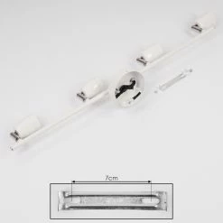 Hofstein Musland Deckenleuchte Chrom, Weiß, 4-flammig 14 Hofstein Musland Deckenleuchte Chrom, Weiß, 4-flammig -Bürolampen Verkäufe musland deckenleuchte h3431474 4