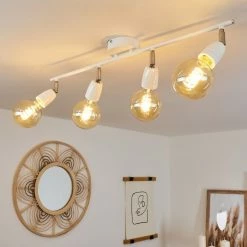 Hofstein Musland Deckenleuchte Chrom, Weiß, 4-flammig 18 Hofstein Musland Deckenleuchte Chrom, Weiß, 4-flammig -Bürolampen Verkäufe musland deckenleuchte h3431474 8