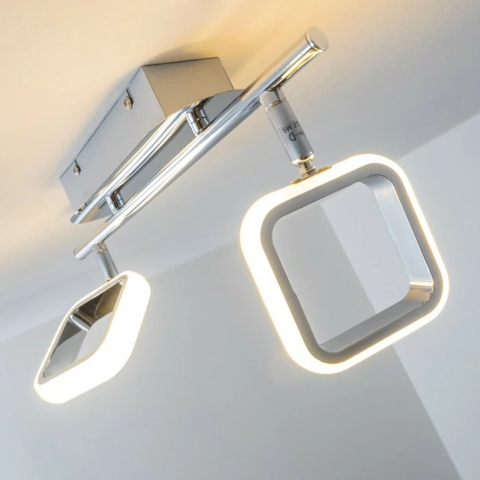 Hofstein Myto Deckenspot LED Chrom, 2-flammig 4 Hofstein Myto Deckenspot LED Chrom, 2-flammig – Bild 4