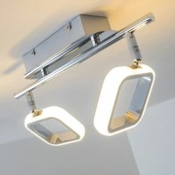 Hofstein Myto Deckenspot LED Chrom, 2-flammig 23 Hofstein Myto Deckenspot LED Chrom, 2-flammig -Bürolampen Verkäufe myto deckenspot h166803 5