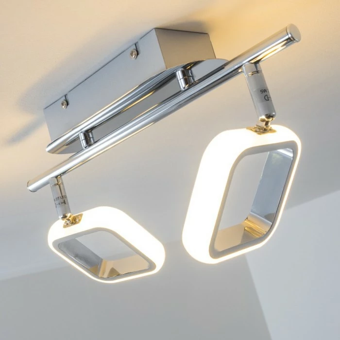 Hofstein Myto Deckenspot LED Chrom, 2-flammig 6 Hofstein Myto Deckenspot LED Chrom, 2-flammig – Bild 6