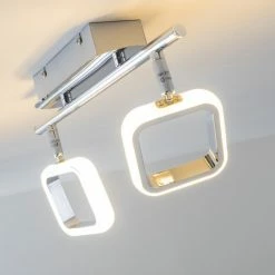 Hofstein Myto Deckenspot LED Chrom, 2-flammig 24 Hofstein Myto Deckenspot LED Chrom, 2-flammig -Bürolampen Verkäufe myto deckenspot h166803 6