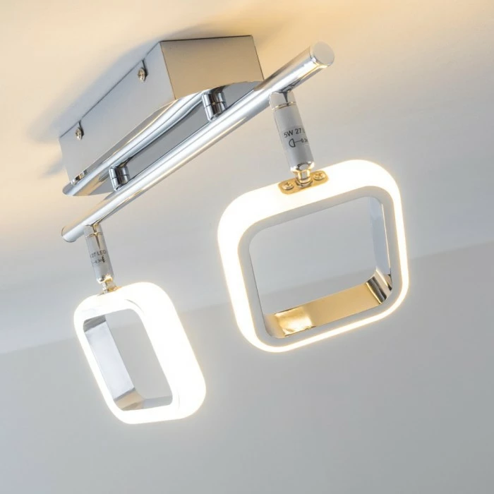 Hofstein Myto Deckenspot LED Chrom, 2-flammig 7 Hofstein Myto Deckenspot LED Chrom, 2-flammig – Bild 7