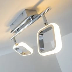 Hofstein Myto Deckenspot LED Chrom, 2-flammig 25 Hofstein Myto Deckenspot LED Chrom, 2-flammig -Bürolampen Verkäufe myto deckenspot h166803 7