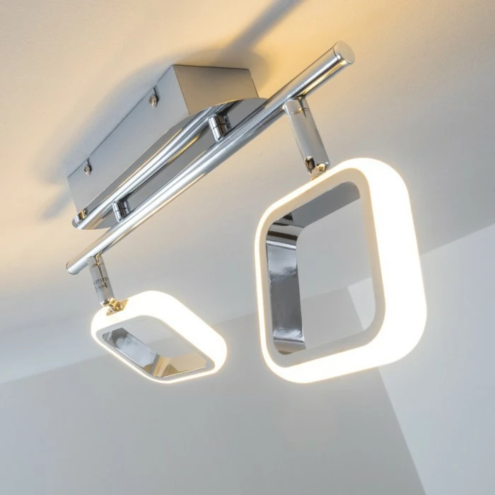 Hofstein Myto Deckenspot LED Chrom, 2-flammig 8 Hofstein Myto Deckenspot LED Chrom, 2-flammig – Bild 8