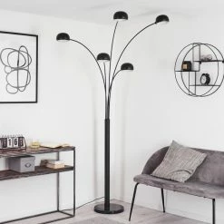 Hofstein Nikkala Stehleuchte Schwarz, 5-flammig -Bürolampen Verkäufe nikkala stehleuchte h3413852 1