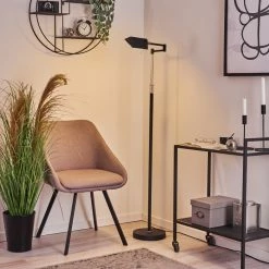 Hofstein Norrlida Stehleuchte LED Chrom, Schwarz, 1-flammig -Bürolampen Verkäufe norrlida stehleuchte h3426104 10