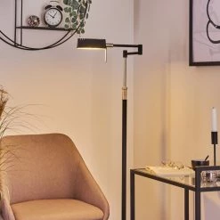 Hofstein Norrlida Stehleuchte LED Chrom, Schwarz, 1-flammig -Bürolampen Verkäufe norrlida stehleuchte h3426104 6