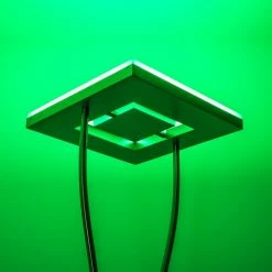 Hofstein Notigi Deckenfluter LED Nickel-Matt, 2-flammig, Fernbedienung, Farbwechsler -Bürolampen Verkäufe notigi deckenfluter h000632 20