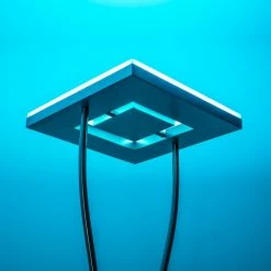 Hofstein Notigi Deckenfluter LED Nickel-Matt, 2-flammig, Fernbedienung, Farbwechsler -Bürolampen Verkäufe notigi deckenfluter h000632 23