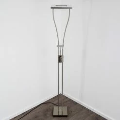 Hofstein Notigi Deckenfluter LED Nickel-Matt, 2-flammig, Fernbedienung, Farbwechsler -Bürolampen Verkäufe notigi deckenfluter h000632 25