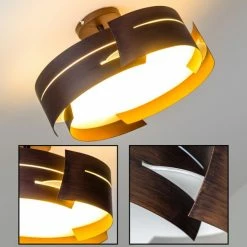 Hofstein Novara Deckenleuchte Braun, 3-flammig