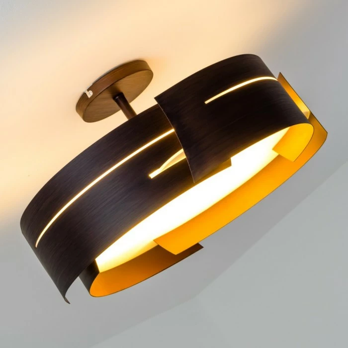 Hofstein Novara Deckenleuchte Braun, 3-flammig 12 Hofstein Novara Deckenleuchte Braun, 3-flammig – Bild 12