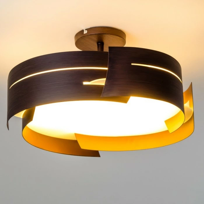 Hofstein Novara Deckenleuchte Braun, 3-flammig 13 Hofstein Novara Deckenleuchte Braun, 3-flammig – Bild 13