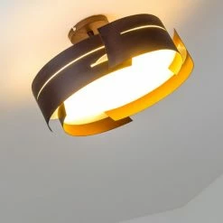 Hofstein Novara Deckenleuchte Braun, 3-flammig 34 Hofstein Novara Deckenleuchte Braun, 3-flammig -Bürolampen Verkäufe novara deckenleuchte h383 16