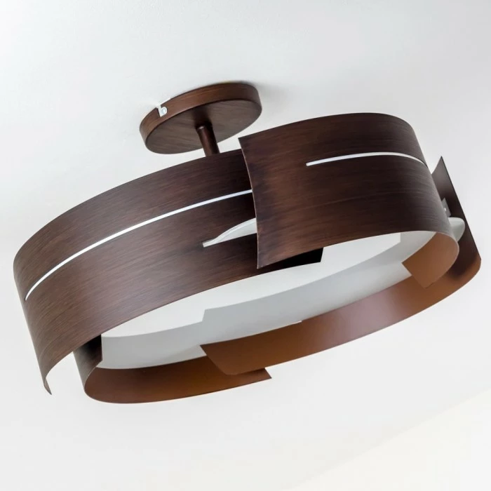 Hofstein Novara Deckenleuchte Braun, 3-flammig 3 Hofstein Novara Deckenleuchte Braun, 3-flammig – Bild 3