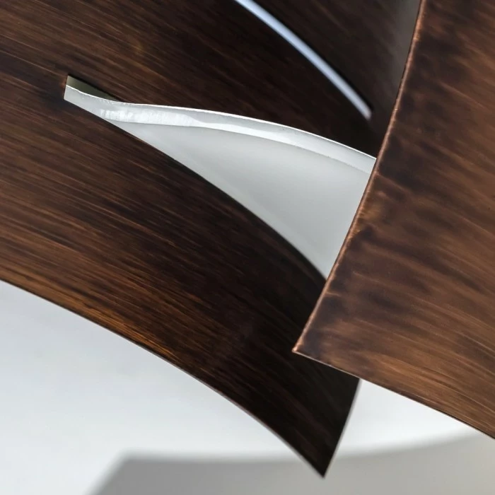 Hofstein Novara Deckenleuchte Braun, 3-flammig 4 Hofstein Novara Deckenleuchte Braun, 3-flammig – Bild 4