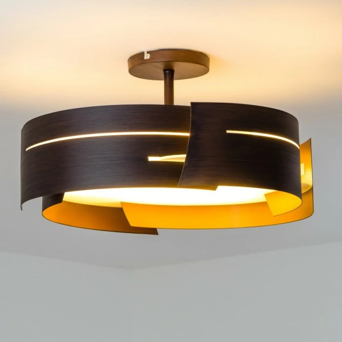 Hofstein Novara Deckenleuchte Braun, 3-flammig 6 Hofstein Novara Deckenleuchte Braun, 3-flammig – Bild 6