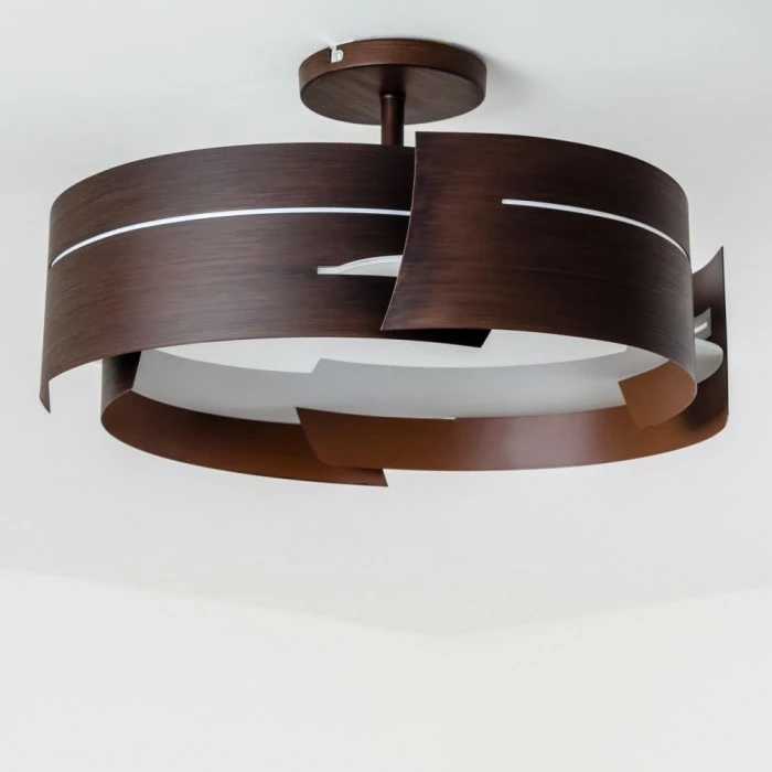 Hofstein Novara Deckenleuchte Braun, 3-flammig 10 Hofstein Novara Deckenleuchte Braun, 3-flammig – Bild 10