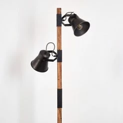 Hofstein Oksbol Stehleuchte Grau, Dunkelbraun, Stahl gebürstet, 2-flammig -Bürolampen Verkäufe oksbol stehleuchte h3350362 12