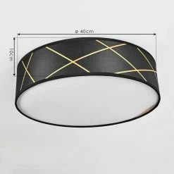 Hofstein Opatija Deckenleuchte LED Schwarz, Weiß, Gold, 1-flammig 11 Hofstein Opatija Deckenleuchte LED Schwarz, Weiß, Gold, 1-flammig -Bürolampen Verkäufe opatija deckenleuchte h3434055 3