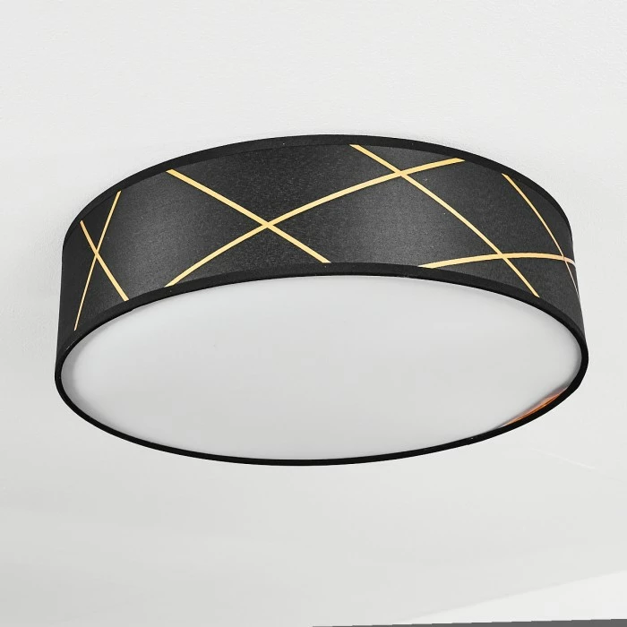 Hofstein Opatija Deckenleuchte LED Schwarz, Weiß, Gold, 1-flammig 7 Hofstein Opatija Deckenleuchte LED Schwarz, Weiß, Gold, 1-flammig – Bild 7