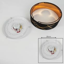 Hofstein Opatija Deckenleuchte LED Schwarz, Weiß, Gold, 1-flammig -Bürolampen Verkäufe opatija deckenleuchte h3438206 4