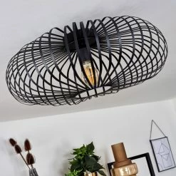 Hofstein Oravi Deckenleuchte Schwarz, 1-flammig -Bürolampen Verkäufe oravi deckenleuchte h3444467 11