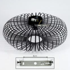 Hofstein Oravi Deckenleuchte Schwarz, 1-flammig -Bürolampen Verkäufe oravi deckenleuchte h3444467 4