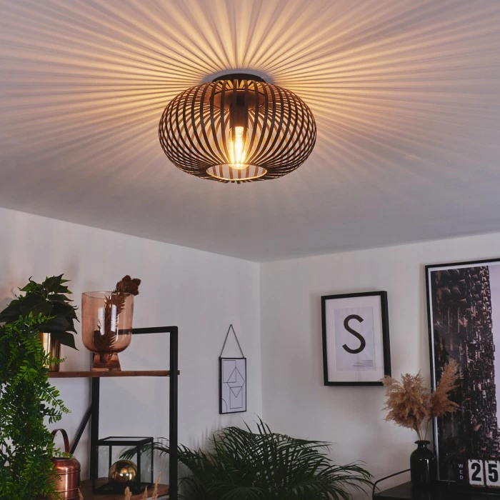 Hofstein Oravi Deckenleuchte Schwarz, 1-flammig 1 Hofstein Oravi Deckenleuchte Schwarz, 1-flammig