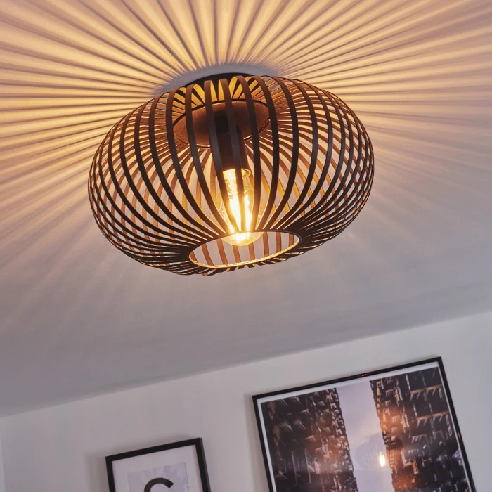 Hofstein Oravi Deckenleuchte Schwarz, 1-flammig 9 Hofstein Oravi Deckenleuchte Schwarz, 1-flammig – Bild 9