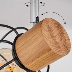 Hofstein Orkanger Deckenleuchte Chrom, Schwarz, 1-flammig -Bürolampen Verkäufe orkanger deckenleuchte h3441336 5