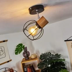 Hofstein Orkanger Deckenleuchte Chrom, Schwarz, 1-flammig -Bürolampen Verkäufe orkanger deckenleuchte h3441336 6