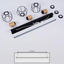 Hofstein Orkanger Deckenleuchte Chrom, Schwarz, Naturfarben, 3-flammig -Bürolampen Verkäufe orkanger deckenleuchte h3441619 4