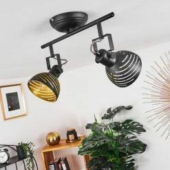 Hofstein Osina Deckenleuchte Schwarz, 2-flammig -Bürolampen Verkäufe osina deckenleuchte h3017579 1