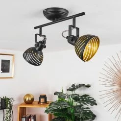 Hofstein Osina Deckenleuchte Schwarz, 2-flammig -Bürolampen Verkäufe osina deckenleuchte h3017579 9