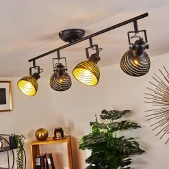 Hofstein Osina Deckenleuchte Chrom, Schwarz, 4-flammig -Bürolampen Verkäufe osina deckenleuchte h3017593 8