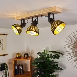 Hofstein Osina Deckenleuchte Schwarz, Braun, 3-flammig 21 Hofstein Osina Deckenleuchte Schwarz, Braun, 3-flammig -Bürolampen Verkäufe osina deckenleuchte h3018781 10