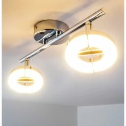 Hofstein Paris Deckenspot LED Chrom, 2-flammig -Bürolampen Verkäufe paris deckenspot h167701 13