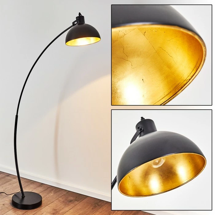 Hofstein Parola Stehlampe Schwarz, 1-flammig 1 Hofstein Parola Stehlampe Schwarz, 1-flammig