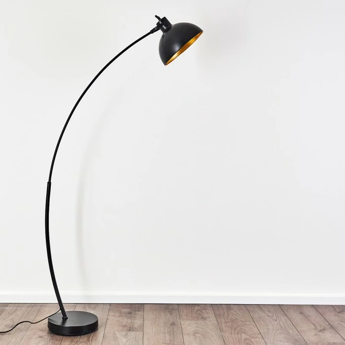 Hofstein Parola Stehlampe Schwarz, 1-flammig 6 Hofstein Parola Stehlampe Schwarz, 1-flammig – Bild 6
