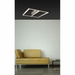 Paul Neuhaus Leuchten Paul Neuhaus INIGO Deckenleuchte LED Edelstahl, 1-flammig