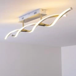 Paul Neuhaus Leuchten Paul Neuhaus POLINA Deckenleuchte LED Edelstahl, 2-flammig -Bürolampen Verkäufe paul neuhaus polina deckenleuchte 9143 55 10